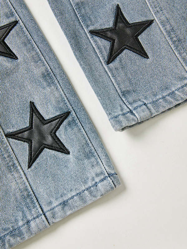 Vintage Denim Star Patch Boyfriend Jeans-6