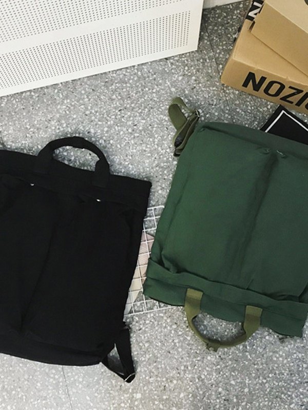 Vintage Large Canvas Backpack-2