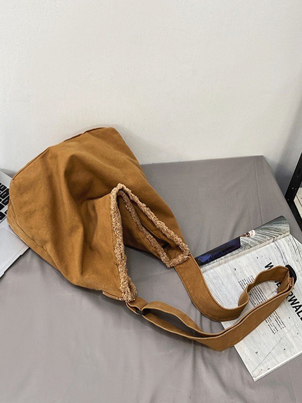 Fray Trim Large Crossbody Bag-3