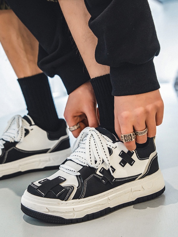 Men's Cross Patch Casual Sneakers-3