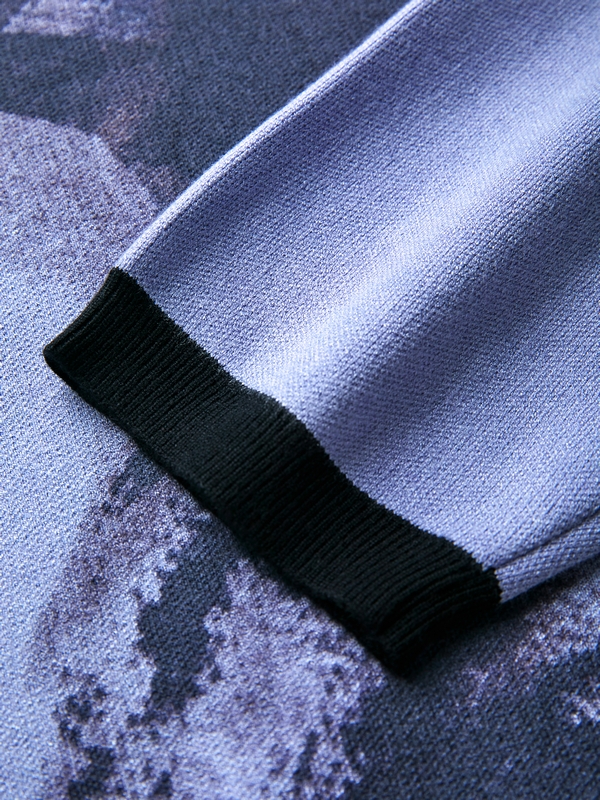 Portrait Jacquard Baggy Sweater-5