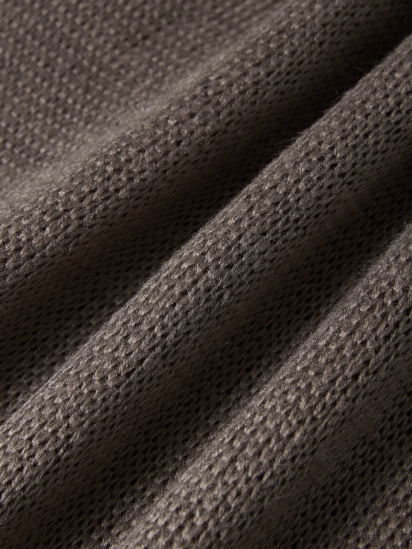 Mohair Solid Lantern Sleeve Baggy Cardigan-8